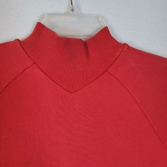 Pangaia Womens Mock Neck Organic Recycled Cotton Sweater Dress Size XS Red - Picture 9 of 13